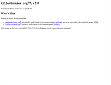 Tablet Screenshot of killerbunnies.org
